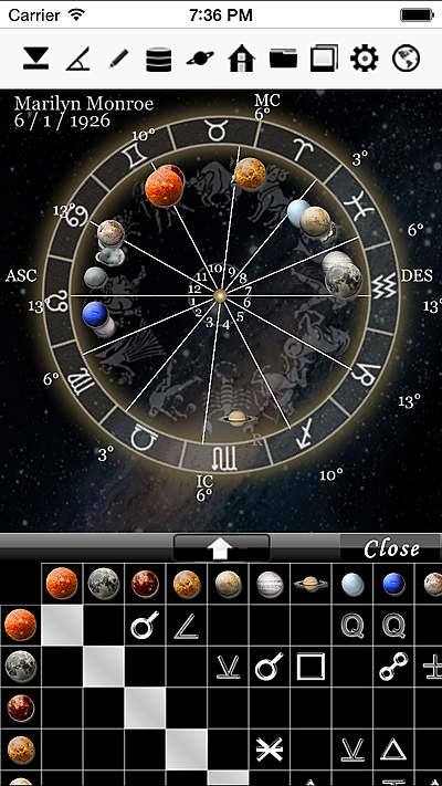 horoscopeJIKU for iPhone astrology fortune-telling divination free astrologer app software