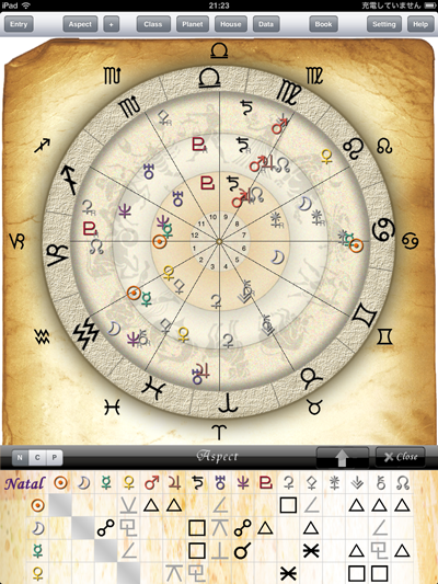 birth chart horoscope free daily zodiac astrology ASPECT horoscope app for astrologer